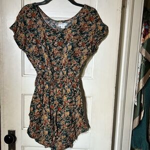 mini floral hippie dress